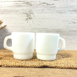 Vintage termocrisa mugs white decor replacement cups
